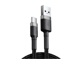 کابل تبدیل USB به USB-C باسئوس مدل Cafule طول 1 متر