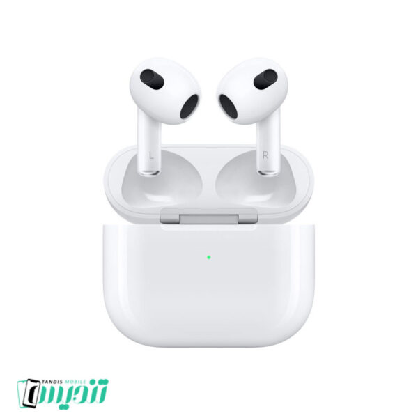 هدفون بی سیم اپل مدل AirPods 3 همراه با محفظه شارژ